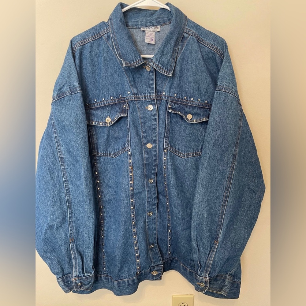 Vintage studded denim jacket